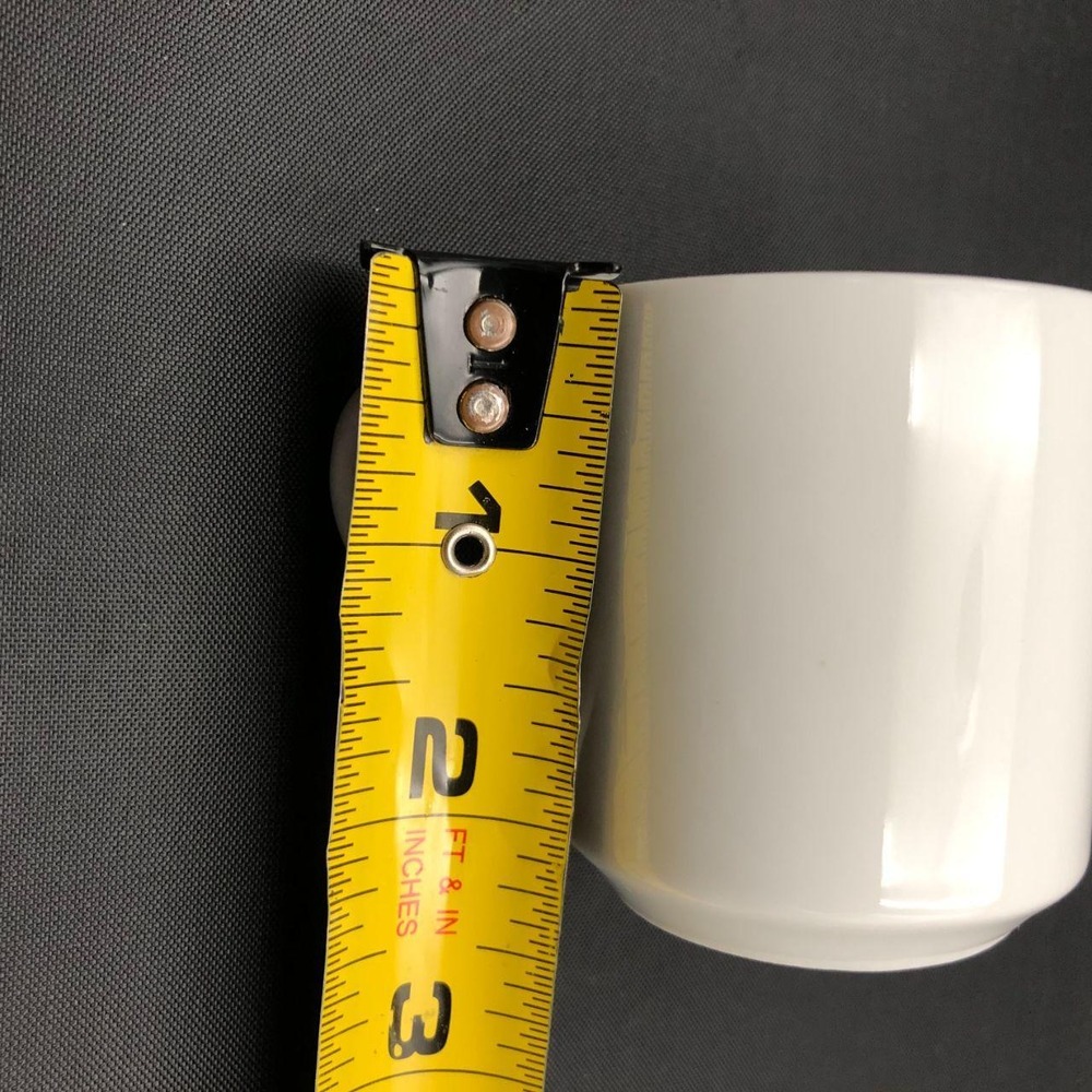 Vintage O.D.I. Espresso Cup Demitasse Mug White Ceramic Old Dutch 2 3/8"